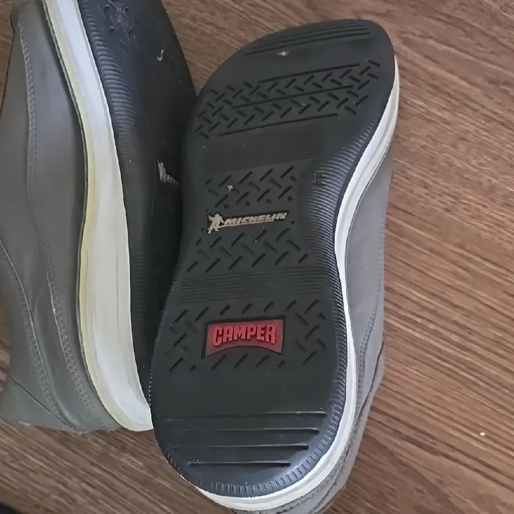 Camper men's Gray Slip-Ons‎ with elastic Straps and Smooth Upper size 44(11US)